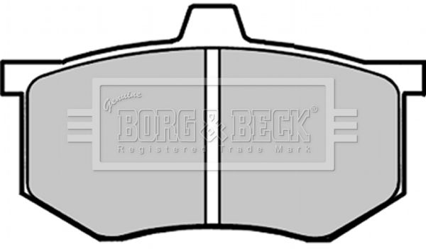 BORG & BECK Комплект тормозных колодок, дисковый тормоз BBP1275